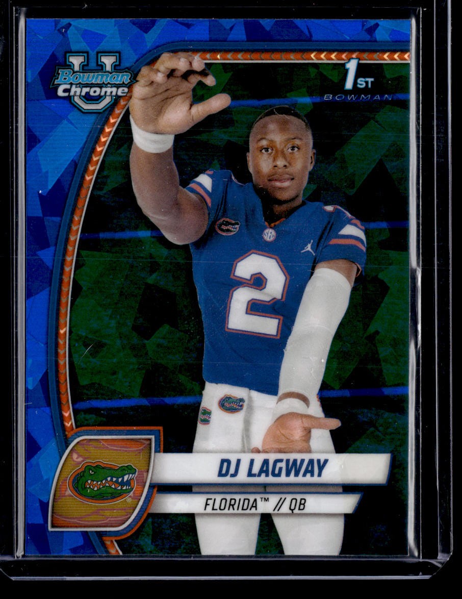 2024 Bowman University Chrome #63 DJ Lagway Purple Shimmer Refractor