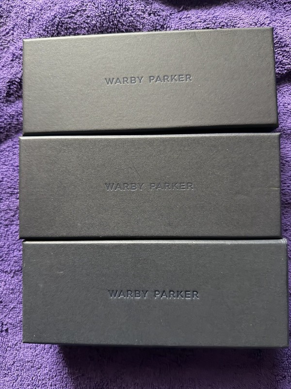 3 Warby Parker Boxes