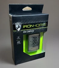 Iron Horse Bike Computer Wireless 22 Functions Speedometer, Odometer, GPS