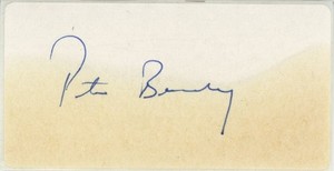 Peter Benchley- Signed Sticker