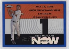 2007 Topps Chrome Generation Now Blue Refractor /100 Nick Markakis #GN350 n1u