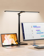 LED Desk Lamp for Office Home, Height Adjustable Architect Desk Light with USB A