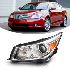 For 2010-2013 Buick Lacrosse HID Xenon Headlight W/ Blue Projector Cover Driver