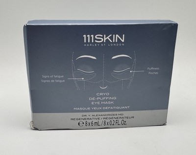 111 SKIN Cryo De-Puffing Eye Mask 8 Piece Set ~ 8 x 6mL / .20 Fl Oz