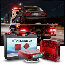 Wireless Magnetic Trailer Lights, Bluetooth Tow Light Kit with USB Car Charger