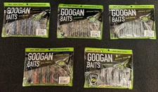 Googan Baits 3” Krackin’ Craw Jr. Variety ( Lot Of 5 Packs)