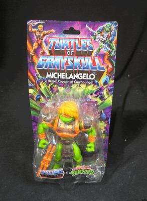Mattel Toys Turtles Of Grayskull Michelangelo Collectible Action Figure TMNT