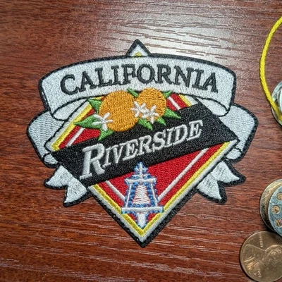 Riverside Patch IE Inland Empire Southern California Embroidered Iron On 3x3.25"