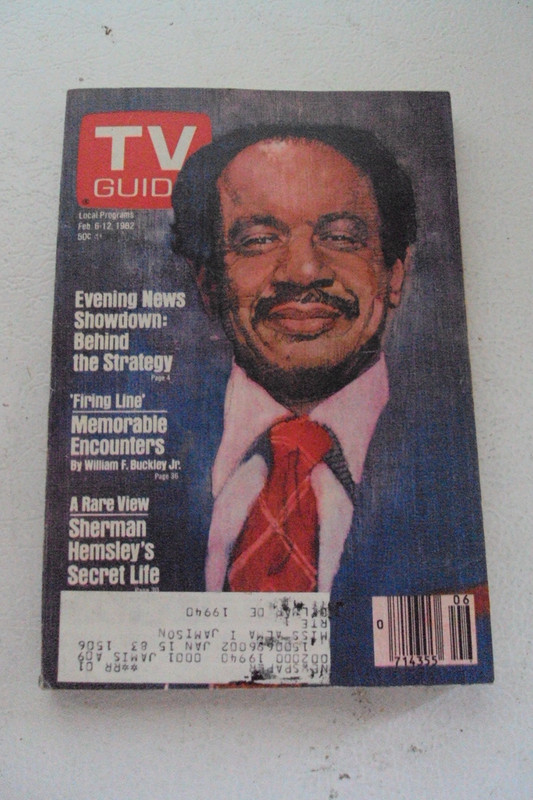 TV Guide, 1982, Sherman Helmsley (The Jeffersons), mailing label