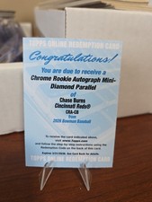 2026 Bowman Chase Burns Chrome Rookie Autograph Mini-Diamond Parallel Online...