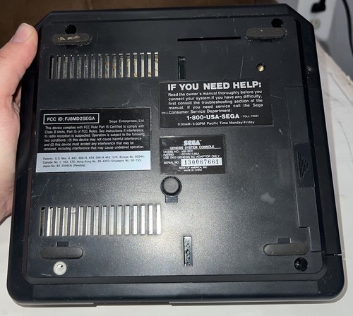 Sega Genesis Model 2 System Black Console Only Model MK-1631 Tested Working - Picture 5 of 5
