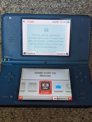 Nintendo DSi XL Handheld Console Blue w/ Game Shown -  Fully Tested 