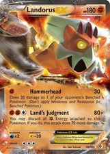 Landorus EX - 89/149 - Pokemon Boundaries Crossed Black White Ultra Rare Card NM
