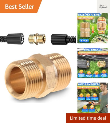 #ad Male to Male Hose Adapter M22 14mm Quick Connect Pressure Washer Hose Coup... $14.99