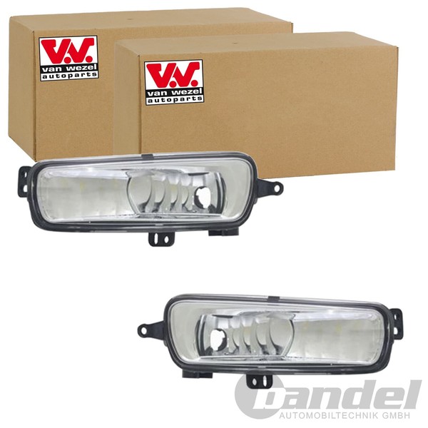 2X VAN Wezel H8 Nebelscheinwerfer SET Links+Rechts Passend FüR Ford Fiesta-image