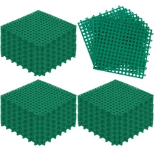 50 Pcs Modular Interlocking Floor Mats Drainage Tiles Pool Floor Mat 11.8'' x...