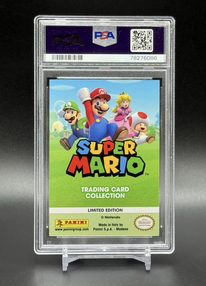 RARO 2022 Panini Super Mario - Mario - Edición Limitada PSA 10 GEMA COMO NUEVO Foto 4 de 4