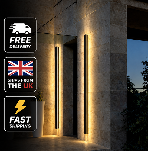 Modern LED Outdoor Wall Light Warm White Waterproof Night Lights Garden Porch - Picture 1 of 13