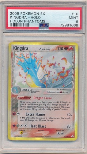 KINGDRA 2006 POKEMON EX #10 HOLON PHANTOMS HOLO RARE PSA 9 MINT
