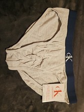 Calzoncillo de cadera Calvin Klein CK One mezcla de felpa francesa (grande, gris) ropa interior para hombre