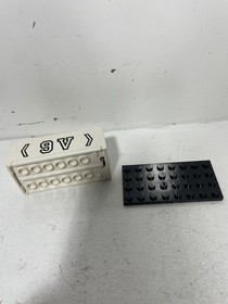 Vintage LEGO 6990 Monorail Motor 9V Box Part Rack Winder + Small Pieces Untested