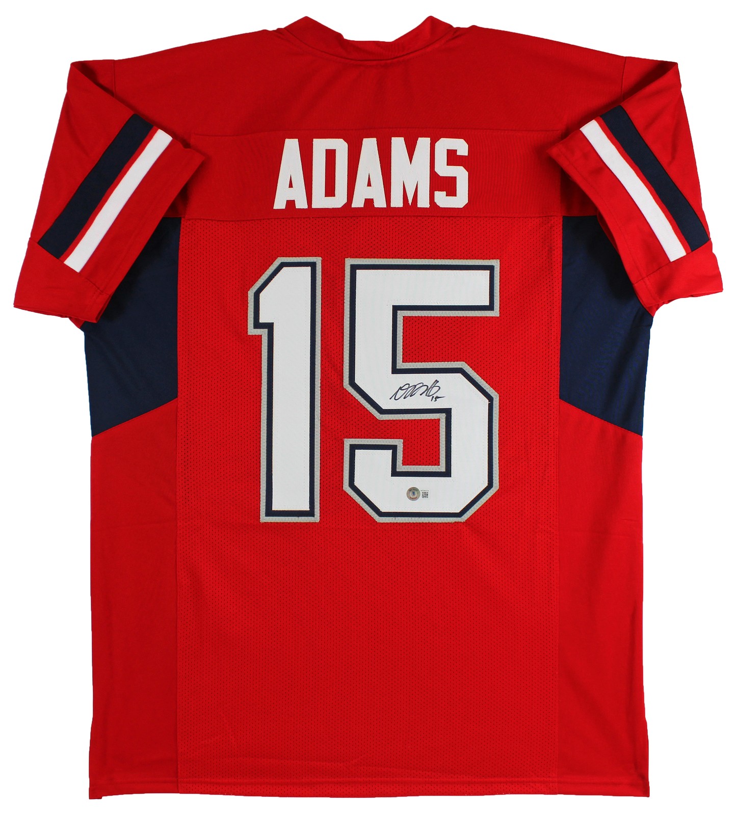 Davante Adams Autographed Signed Fresno State Bulldogs Fresno State Authentic Red Pro Style Jersey BAS Witnessed 