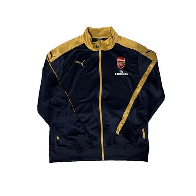 Puma Arsenal Full Zip Blue / Yellow Warm Up Training Track Jacket