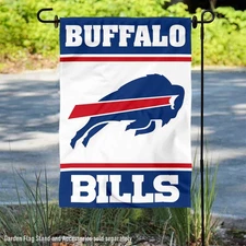 Buffalo Bills White Logo Official Garden Yard Banner Flag