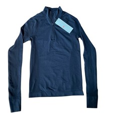 NWT Sweaty Betty Black Half Zip Full Zip Size 2 Small