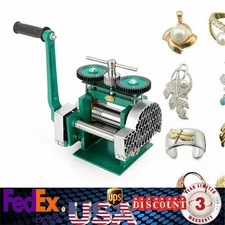 Manual Jewelry Press Rolling Mill Machine Wire Flat Metal Sheet Roller Tool New