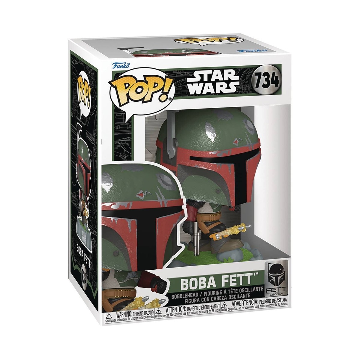 Pop! Star Wars Boba Fett Legacy Boba Fett w/ Rockets #734 Vinyl