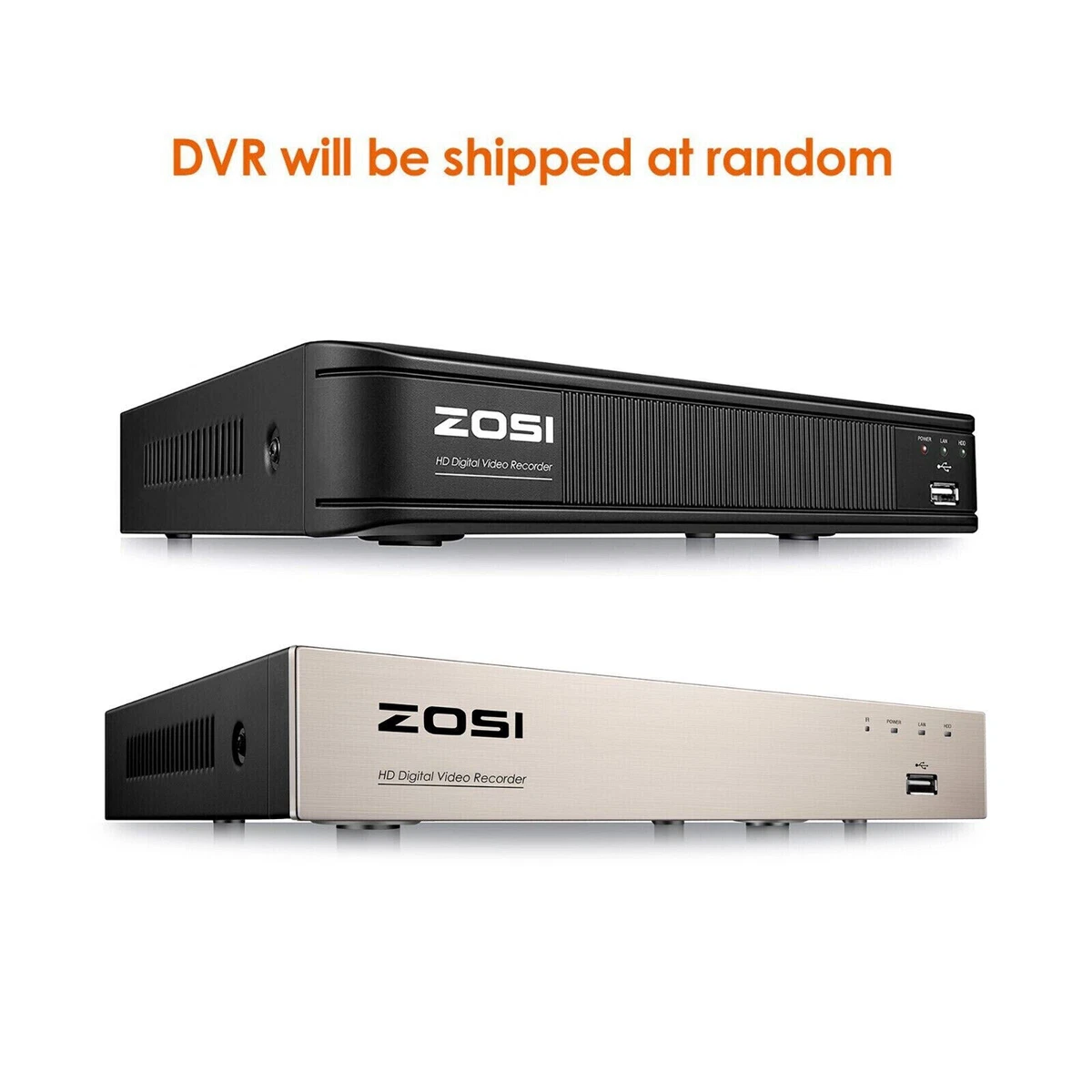 Kit Surveillance ZOSI 8CH 1080P H.265+ – 4 Caméras Bullet – 1To – Vision Nocturne 20m – Neuf