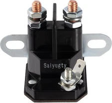 High-Power DC 12V Lawn Mower Starter Solenoid Compatible with Hustler Zero Turn