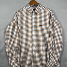 Vintage Faconnable Button Up Shirt Men’s XL Plaid Heavy Cotton Made in USA