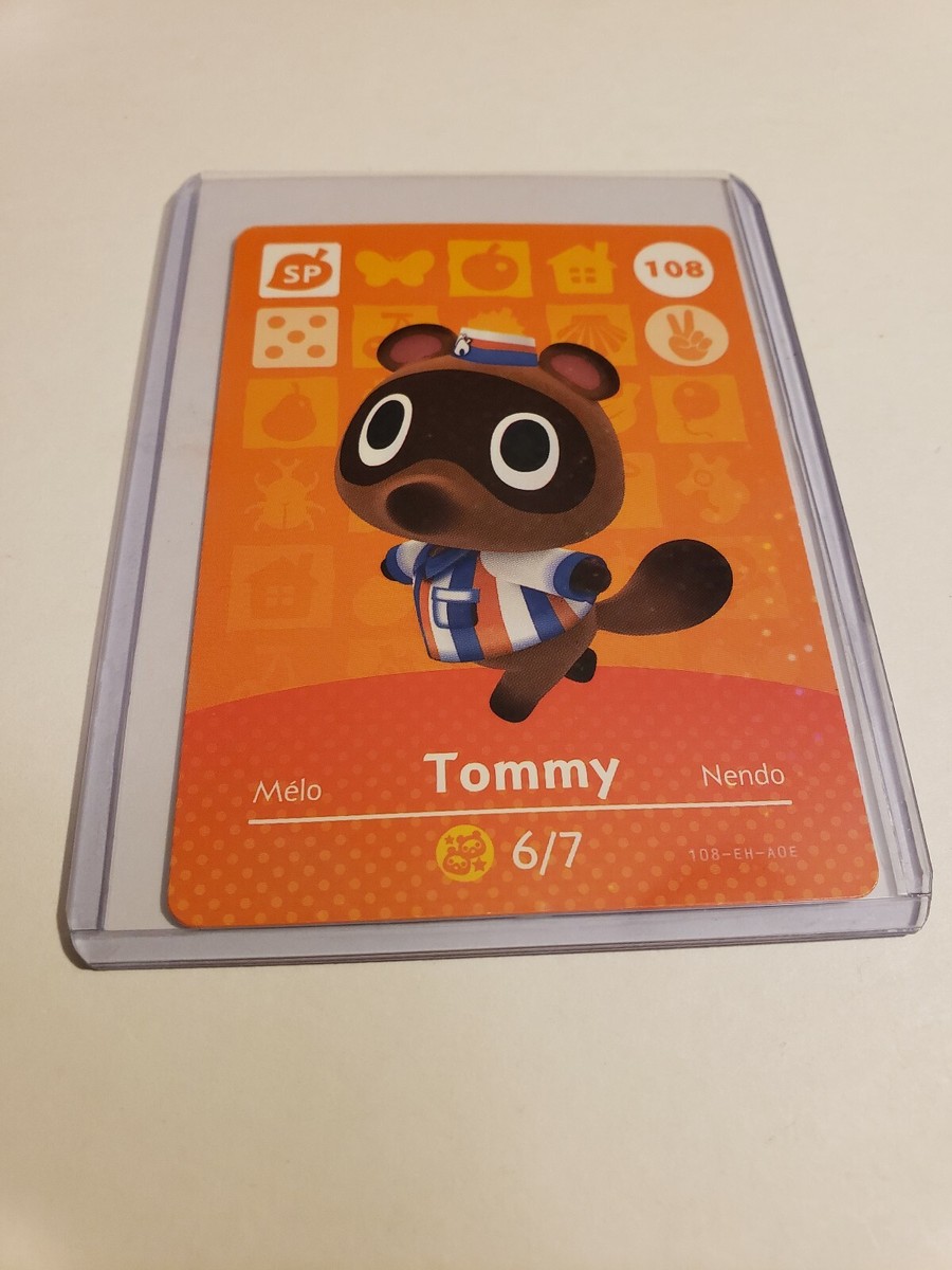 !SUPER SALE! Tommy 108 Animal Crossing NINTENDO Amiibo Card Series  MINT!!!
