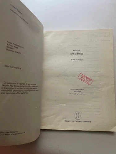 Universal Mathematics by Maddern, Ralph - Picture 2 of 2