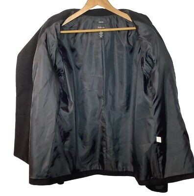 Style & Co Womens Double Breasted Peacoat Black Size XL Coat Style & Co Womens Double Breasted Peacoat Black Size XL Coat
