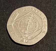 2009 IoM Isle of Man 20p Twenty Pence Coin - Castle Rushen Clock