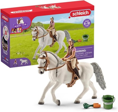 Schleich Horse Club Lipizzaner Mare Horse and Rider Figurine Playset - Realistic