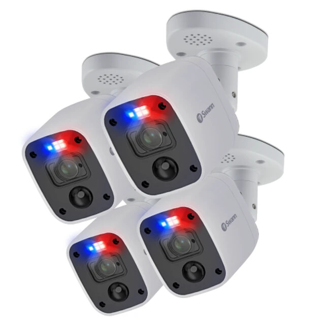 dvr security swann camera wireless security system Swann SRPRO-1080MQBWB4 PRO-1080MQB pack color night vision IP66