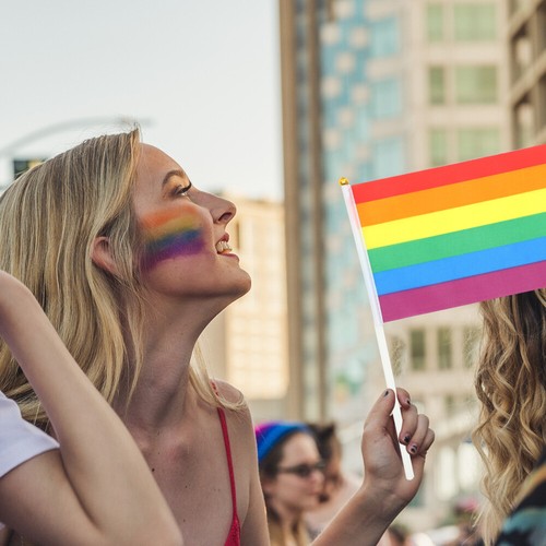 LGBTQ-Flagge- Regenbogenfahne Bi-Flagge Schleife - Bild 11 von 12