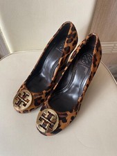 Tory Burch Pony Hair Wedge Heel Shoes, size 8.5, RRP £300