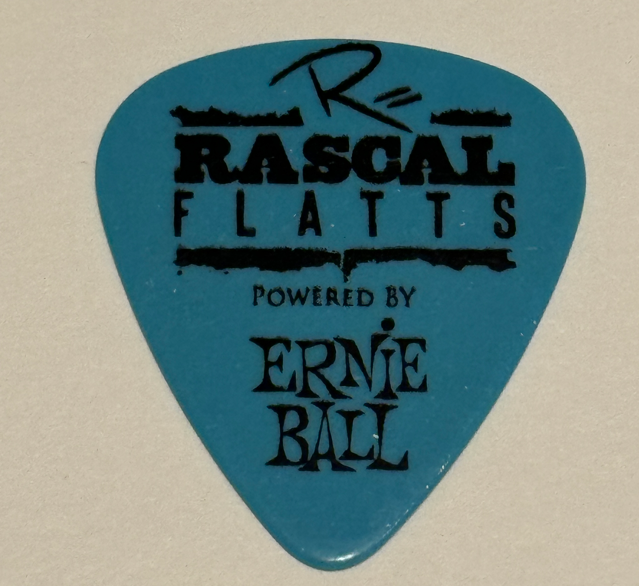 RASCAL FLATTS Travis Toy Signature Guitar Pick 2012 Tour Concert Stage ...