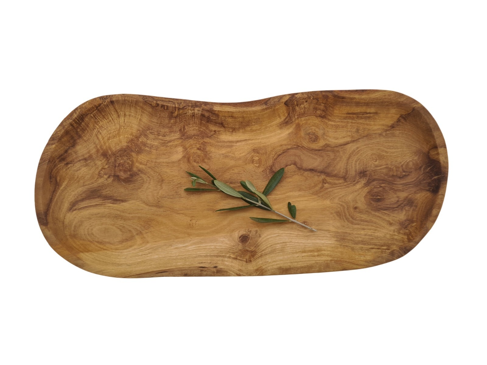 Plateau à fruits en bois d'olivier ref 6708 - Plat de présentation 100% naturel