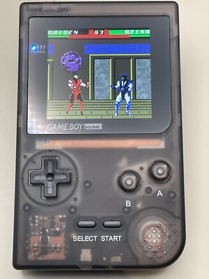 Nintendo Gameboy Pocket Color IPS Backlit Farbdisplay Klar Schwarz MGBC-MBL