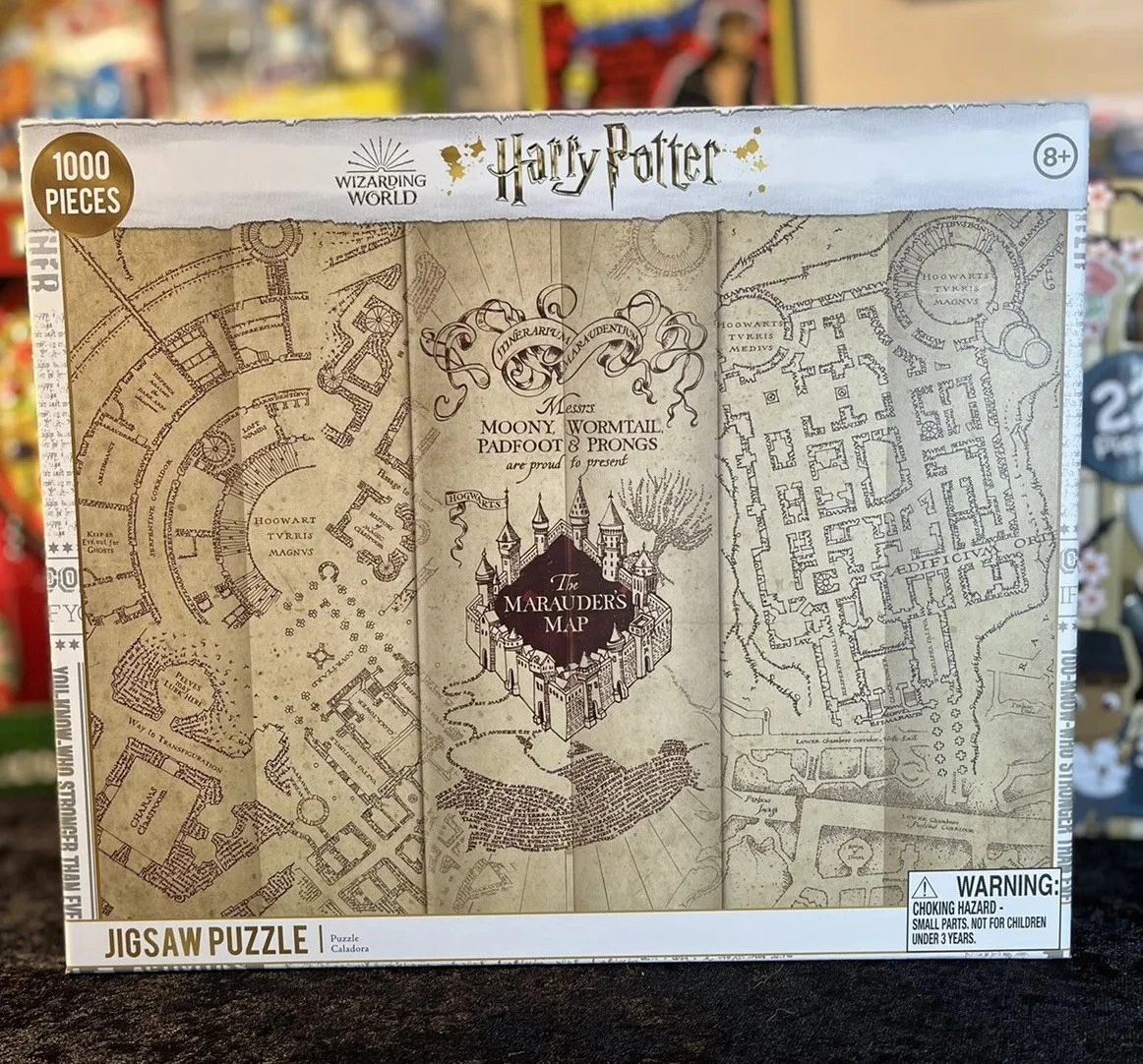 Harry Potter 1000 Piece Jigsaw Puzzle The Marauders Map Sealed FREE SHIPPING