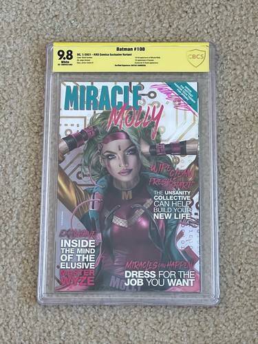 Batman #108 KRS CBCS 9.8 Natali Sanders Signed 1st App Miracle Molly Squeak A