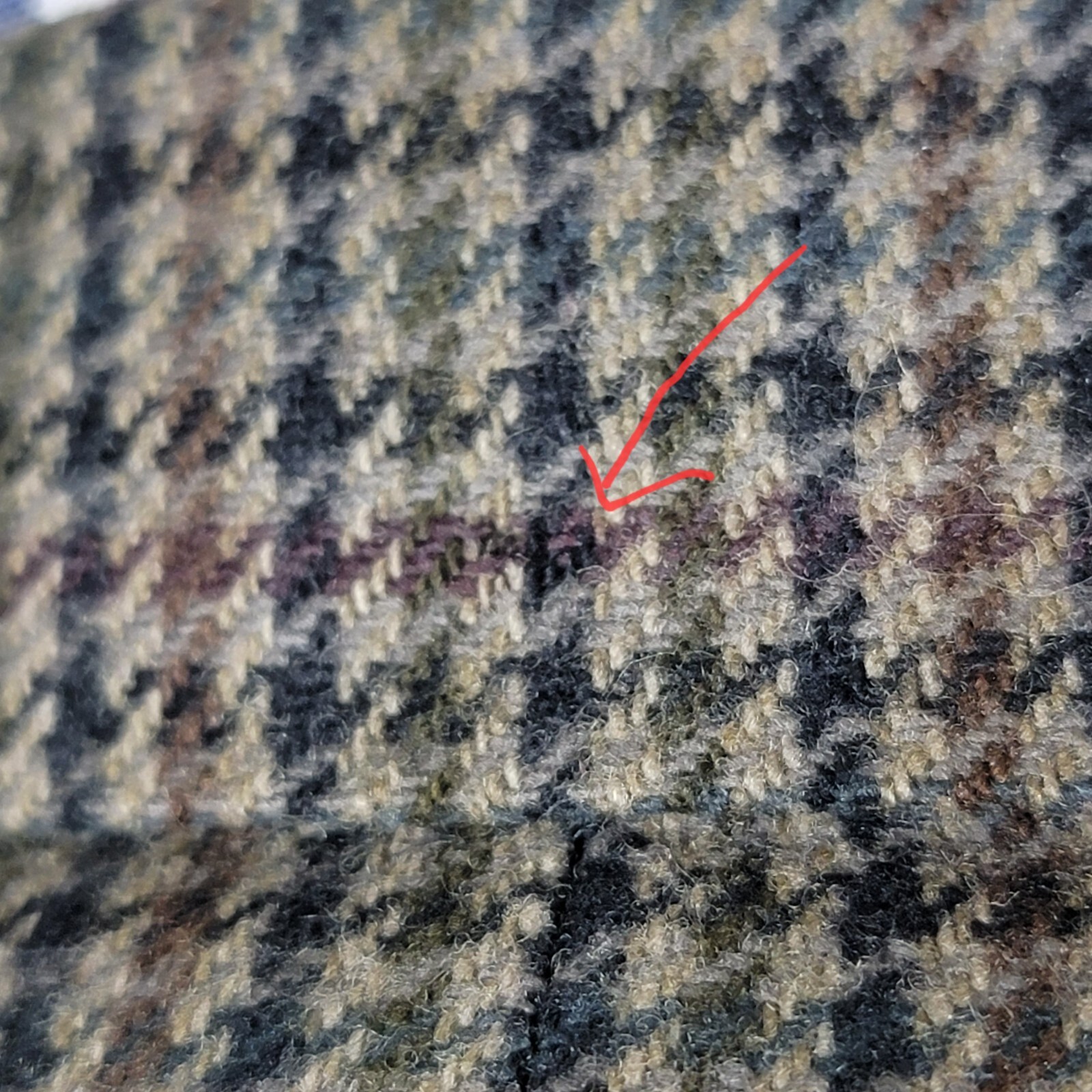 VTG Tommy Hilfiger Tweed Sport Coat Blazer Three Button Houndstooth Wool Sz 44R thumbnail 15