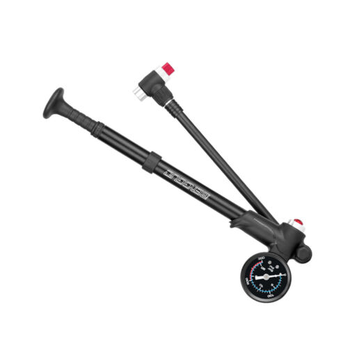 Cycling Tire Inflator with Gauge Manual Air Pump for Fork Rear Suspension Tire H - Bild 8 von 11
