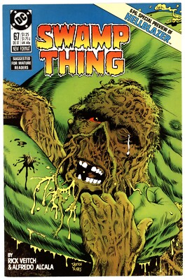 Swamp Thing (2nd Series) #67 VF+ 8.5 1987 Hellblazer #1 Preview Veitch Cover